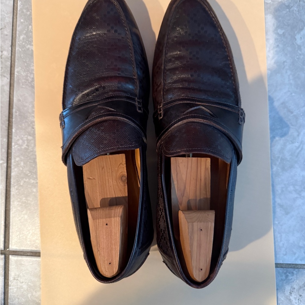 Gucci Dark Brown Leather Loafers